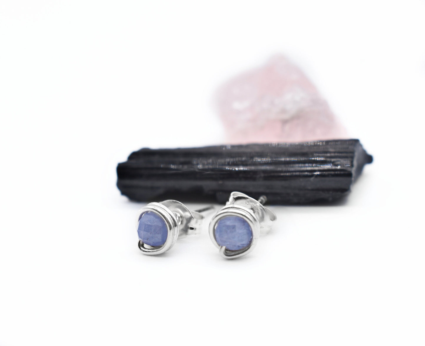 Blue Tanzanite 4mm Studs