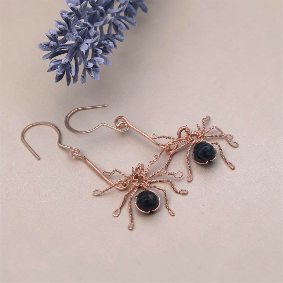 Halloween Spider Earrings: Spooky Elegance with a Touch of Magic