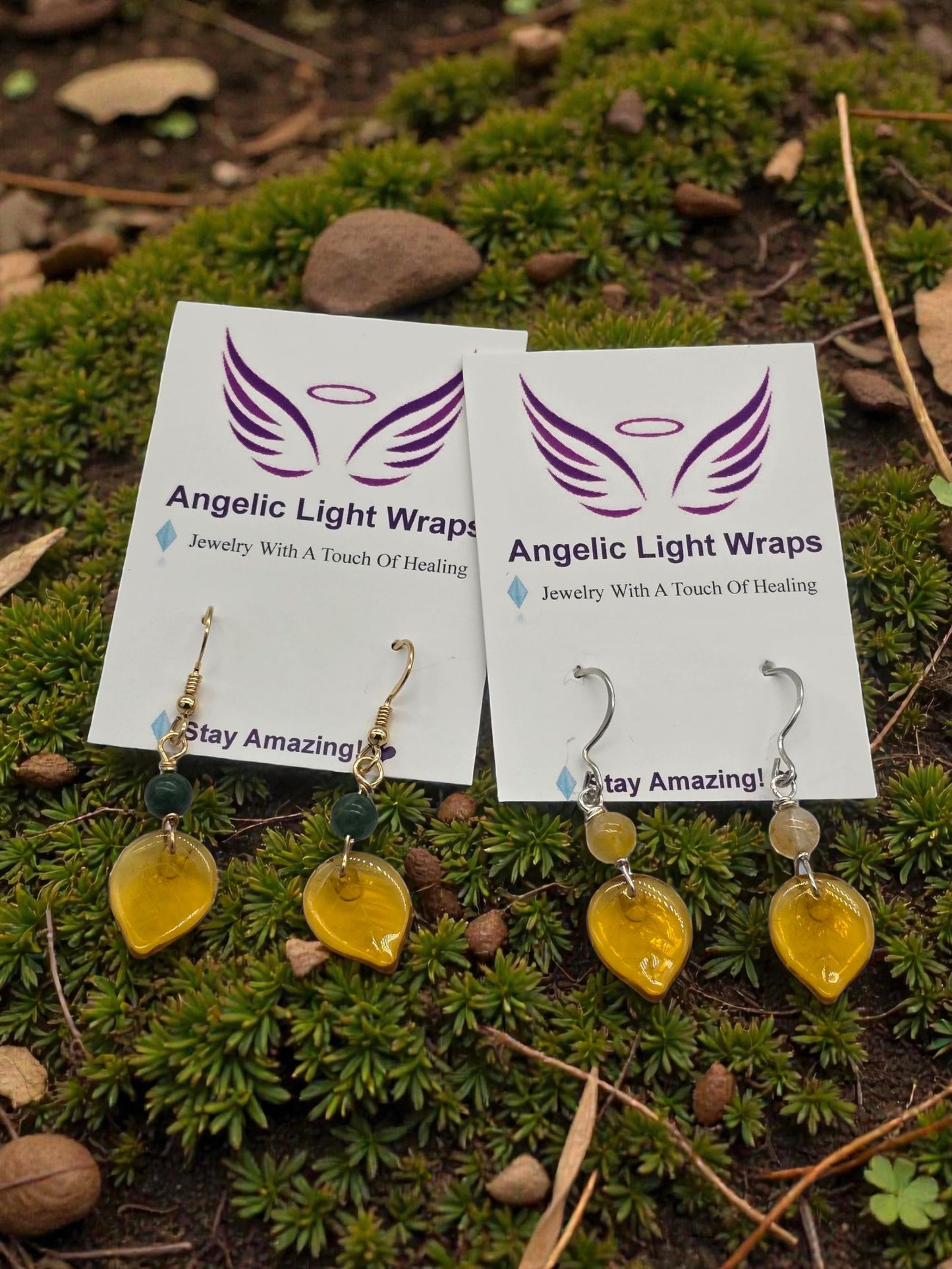 Enchanted Leaf Dangle Earrings✨🍂